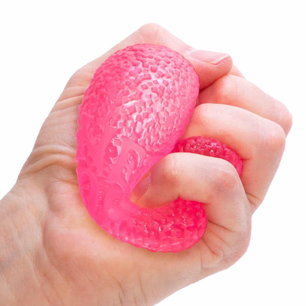 NeeDoh Gumdrop K8 Pink Squeezed
