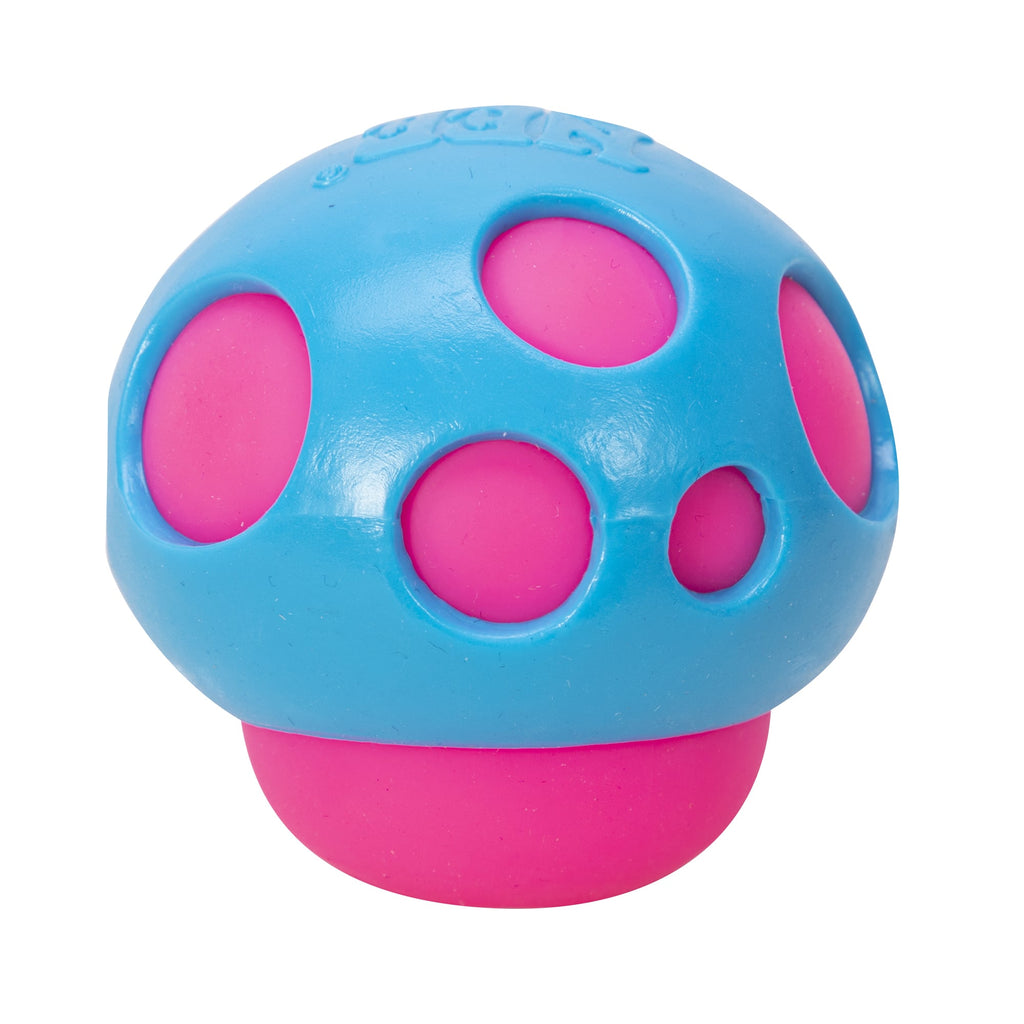 NeeDoh Groovy Shroom J3 - Pink with Blue Top Mushroom