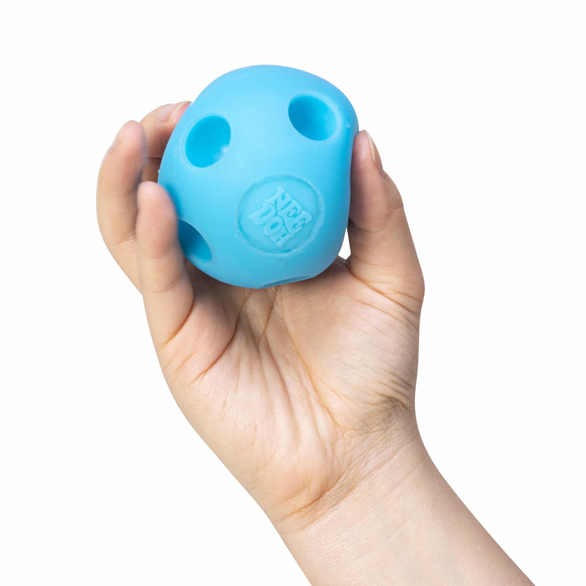 NeeDoh Happy Snappy B2 - Blue in Hand