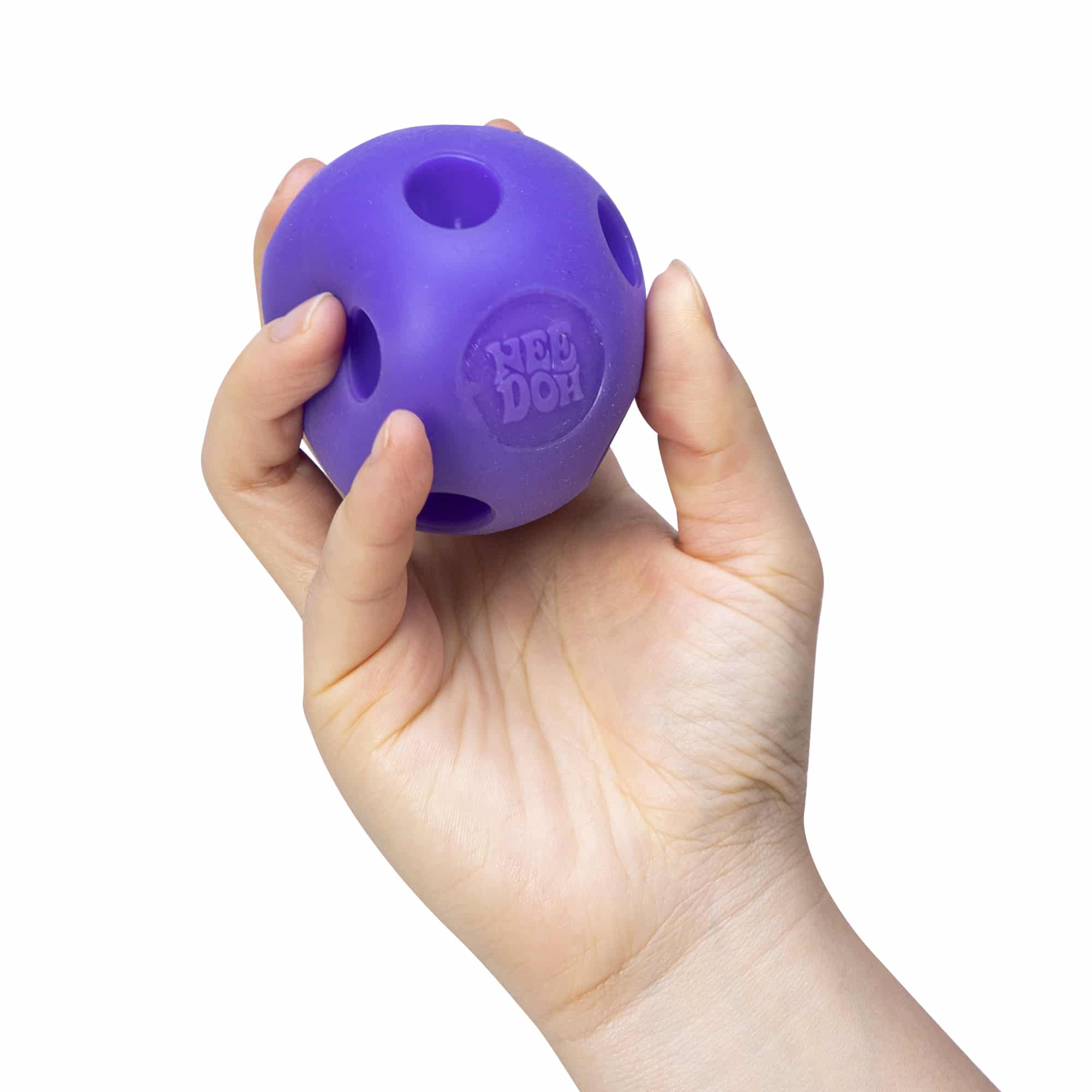 NeeDoh Happy Snappy B2 - Purple in Hand