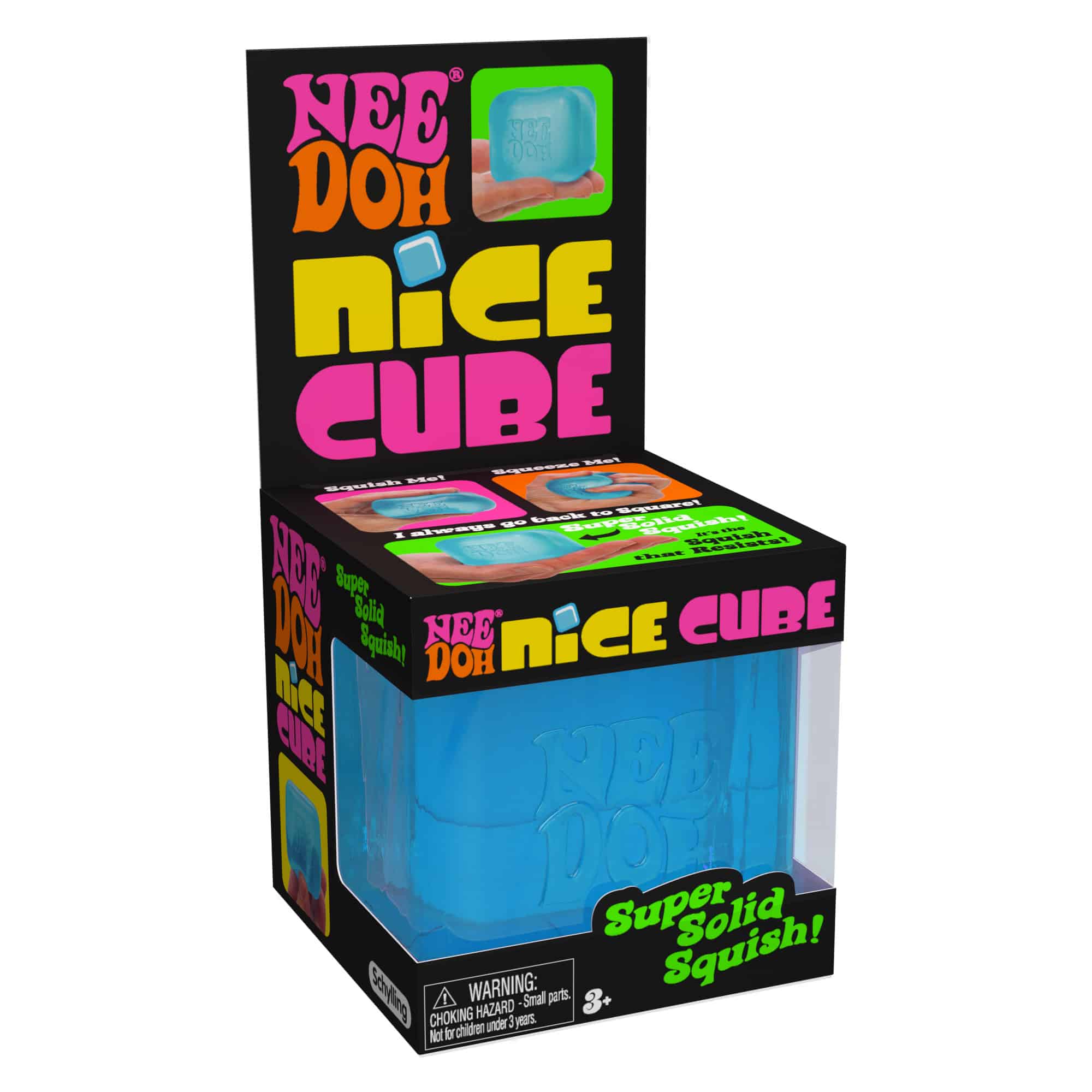 NeeDoh Nice Cube X2 Blue Package Angle Right