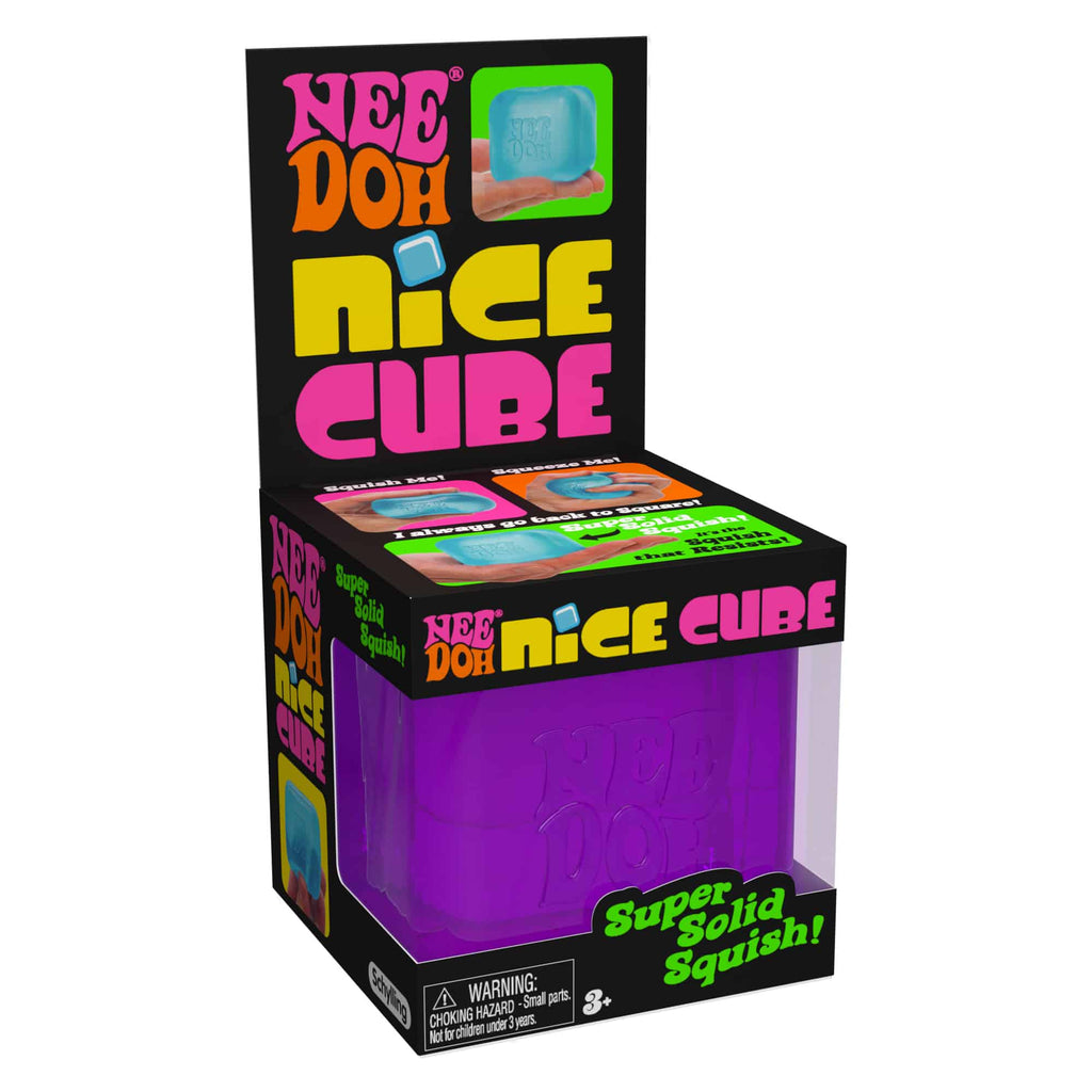 NeeDoh Nice Cube X2 Purple Package Angle Right