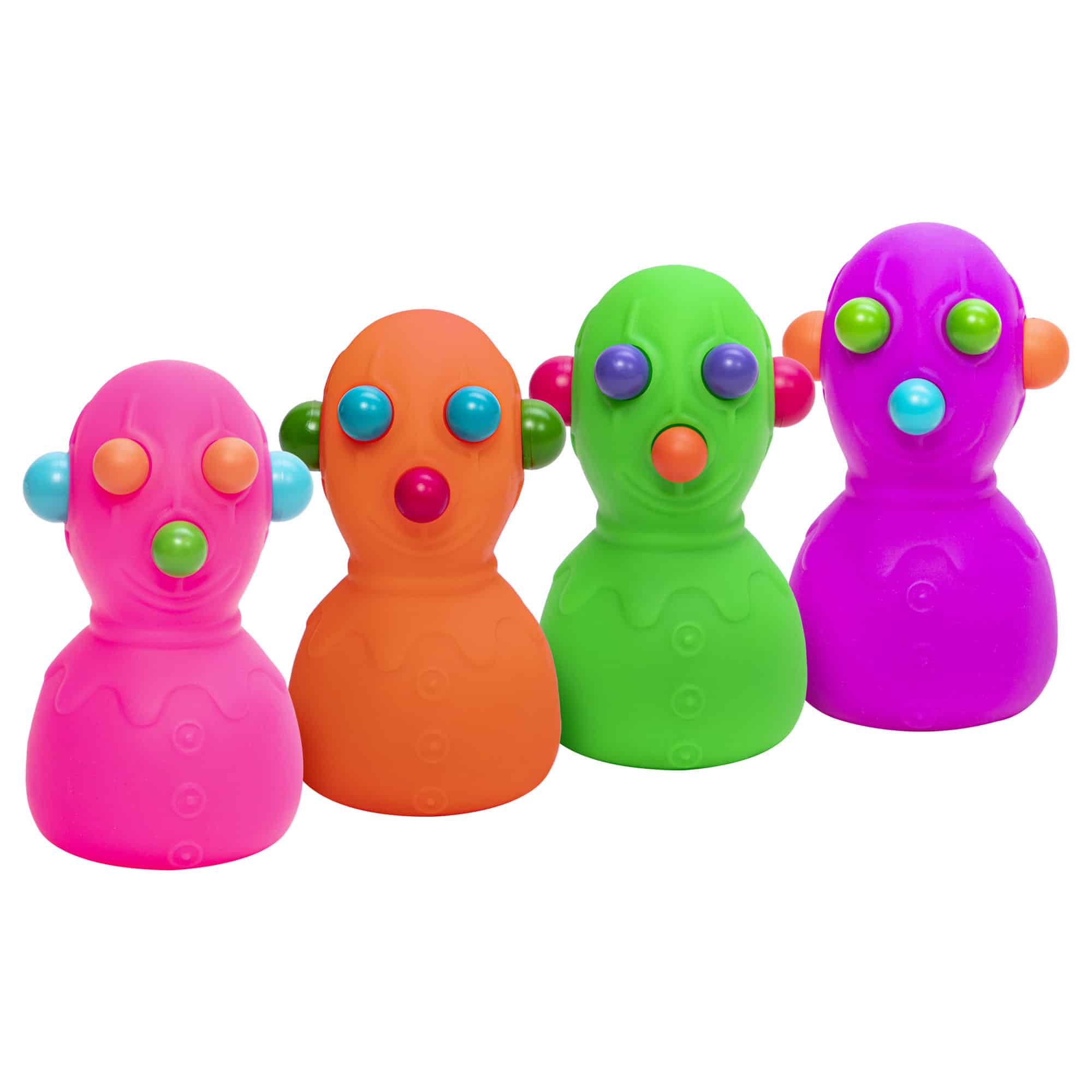 NeeDoh Panic Pete M4 Group - Pink Orange Green Purple