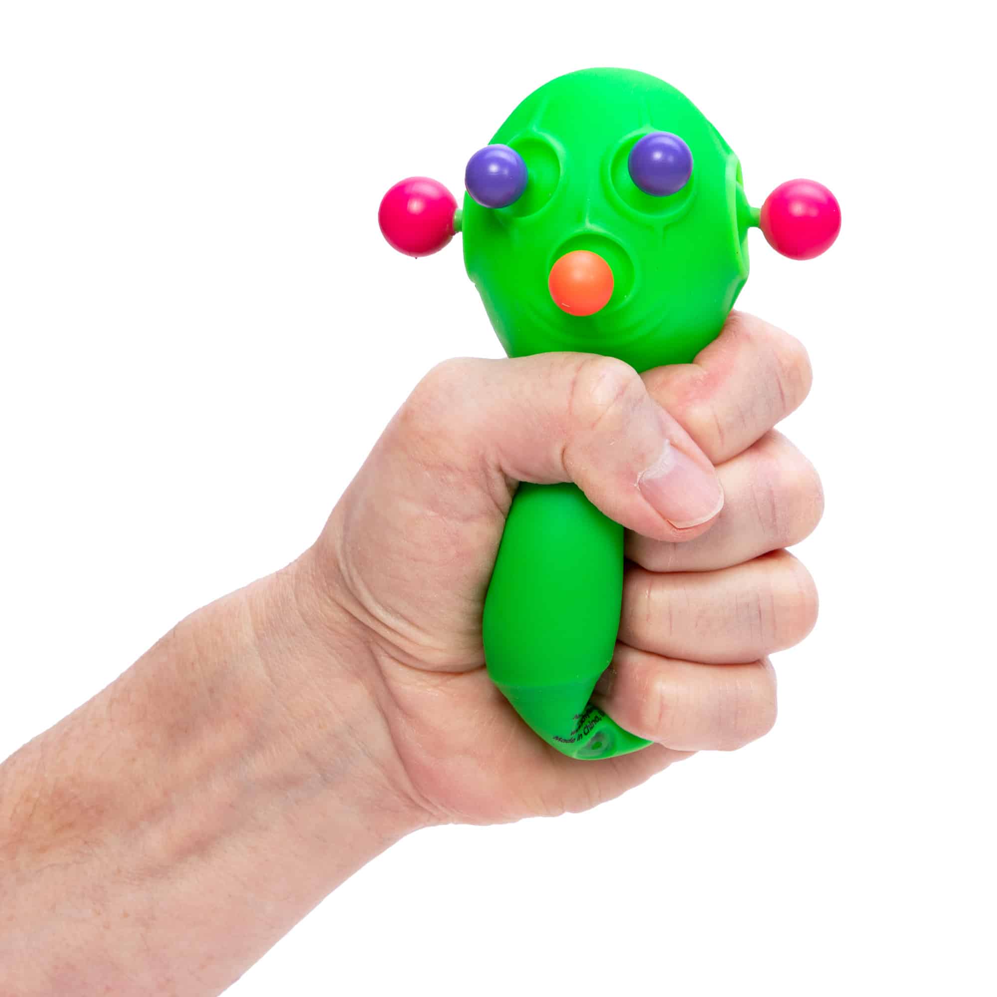 NeeDoh Panic Pete M4 Green Squeezed